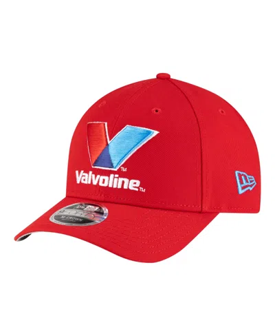 New Era Kyle Larson Valvoline 9forty M-crown Adjustable Baseball Cap In Red