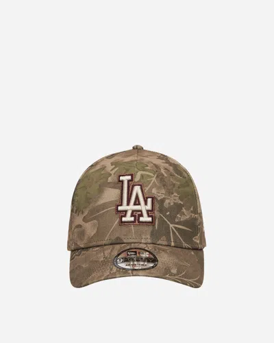 New Era La Dodgers Leaf Camo 9forty A-frame Adjustable Cap Brown In Multi