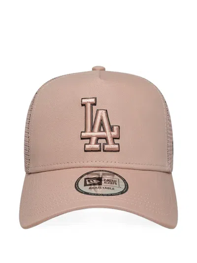 New Era La Dodgers Mlb Outline Trucker Cap In Pink