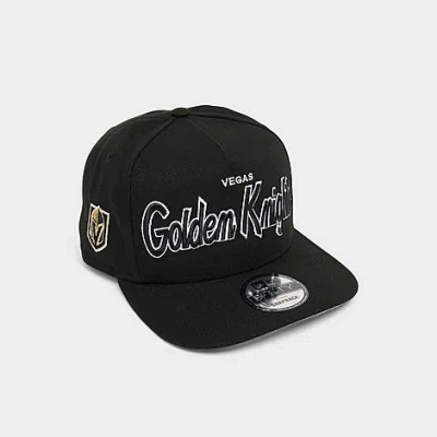 New Era Las Vegas Golden Knights Nhl 9fifty A-frame Snapback Hat In Black