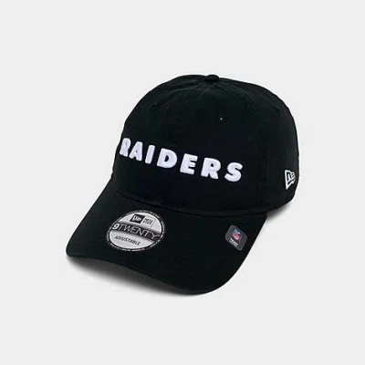 New Era Las Vegas Raiders Nfl 9twenty Strapback Hat In Black