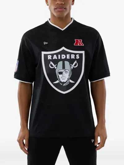New Era Las Vegas Raiders Nfl Oversized Mesh T-shirt In Black