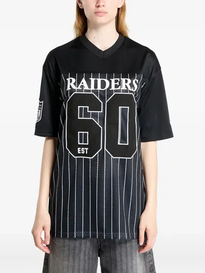 New Era Las Vegas Raiders T-shirt Mit Nadelstreifen In Multi