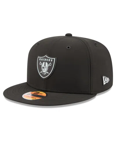 New Era Las Vegas Raiders Sideline 9fifty Snapback Structured Baseball Cap In Black