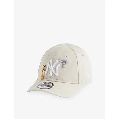 New Era Kids' Animal Icon New York Yankees 9forty Cotton Cap Light Beig In Neutral