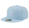 NEW ERA NEW ERA LIGHT BLUE DALLAS COWBOYS COLOR PACK 59FIFTY FITTED HAT