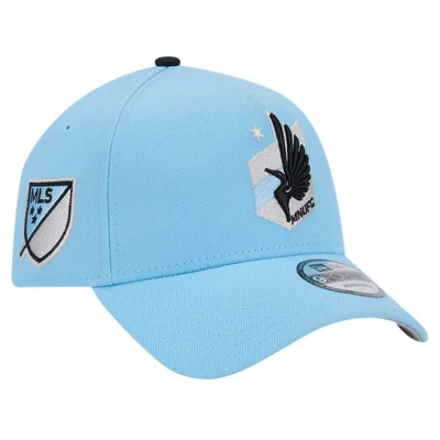 New Era Light Blue Minnesota United Fc 2024 Kick Off Collection 9forty A-frame Adjustable Hat