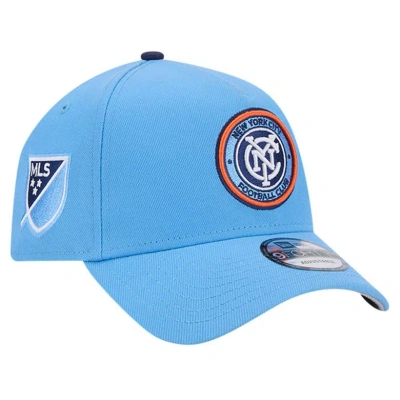 New Era Light Blue New York City Fc 2024 Kick Off Collection 9forty A-frame Adjustable Hat