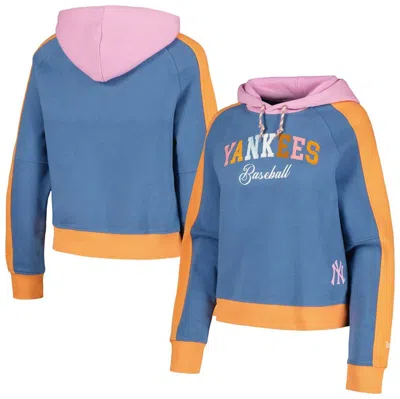 New Era Light Blue New York Yankees Fashion Color Pop Pullover Hoodie