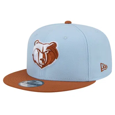 New Era Light Blue/brown Memphis Grizzlies 2-tone Color Pack 9fifty Snapback Hat