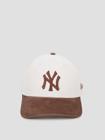 New Era Lightweight Corduroy 9forty Baseball Cap In Light Beige