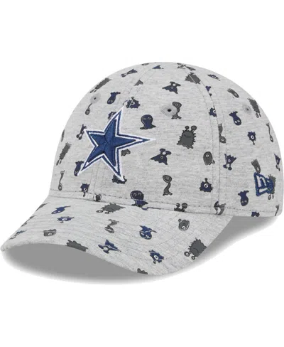 New Era Babies' Little Boys And Girls  Gray Dallas Cowboys Critter 9forty Flex Hat