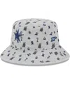 New Era Little Boys And Girls  Gray Dallas Cowboys Critter Bucket Hat In Gray