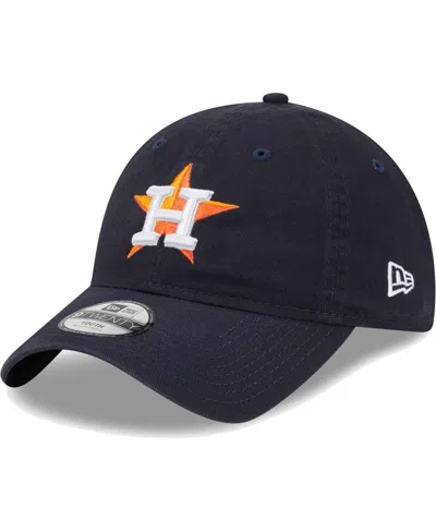 New Era Babies' Little Boys And Girls  Navy Houston Astros Team 9twenty Adjustable Hat