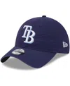 New Era Little Boys And Girls  Navy Tampa Bay Rays Team 9twenty Adjustable Hat In Navy
