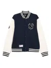 New Era Logo-badge Bomber Jacket In Black