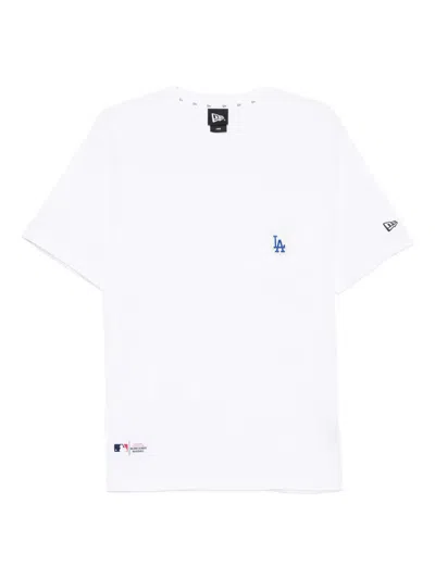 New Era Logo Cotton T-shirt In White