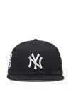 New Era Baseballkappe Mit Logo-stickerei In Black