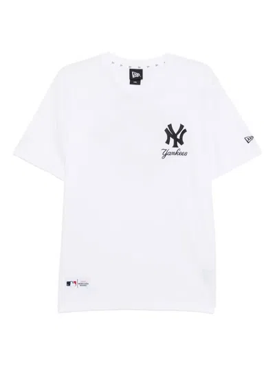 New Era Logo-embroidered T-shirt In White