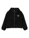 New Era Logo Fleece Jacket In Black