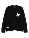 New Era Logo-patch Cardigan In Black