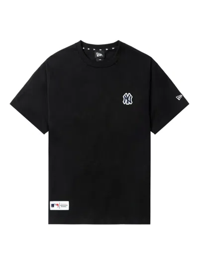 New Era Logo-patch Cotton T-shirt In Black
