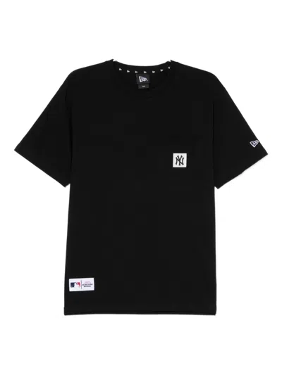 New Era Logo-patched T-shirt In Black