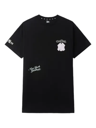 New Era Logo-print Cotton T-shirt In Black