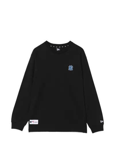 New Era Logo-embroidered T-shirt In Black