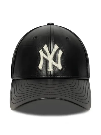 New Era Logo-patch Baseball Cap In Black