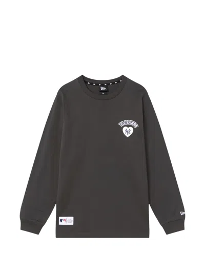 New Era Logo-print Long-sleeve T-shirt In Animal Print
