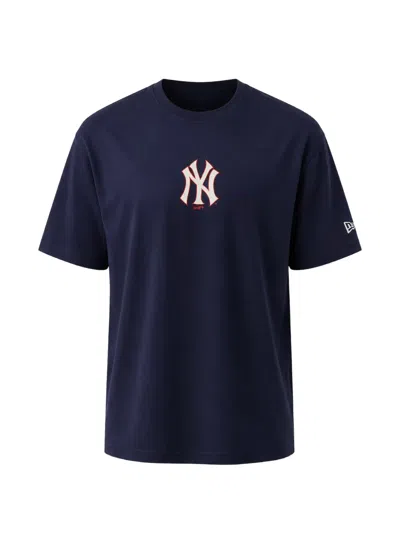 New Era Logo-print Short-sleeve T-shirt In Blue