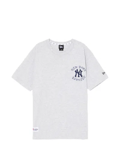 New Era Logo-print T-shirt In Gray