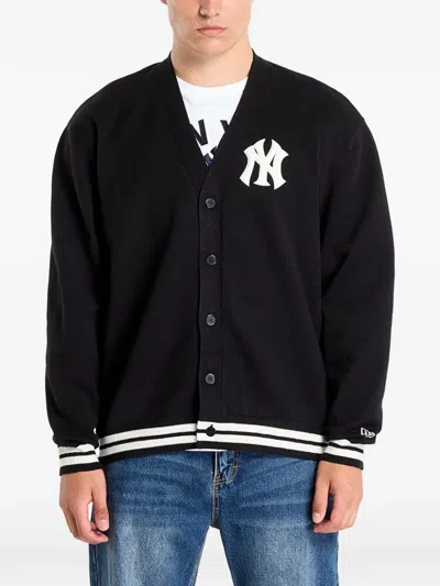 New Era Long-sleeve Cardigan In Black