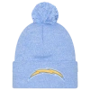 New Era Los Angeles Chargers  Chargers Marl Pom Knit In Blue