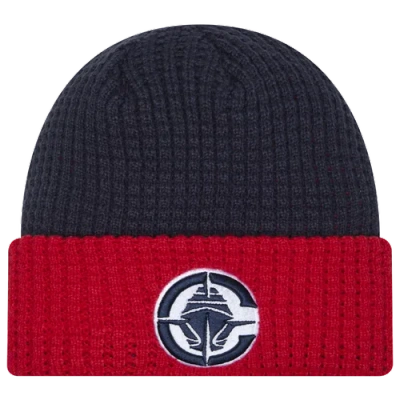 New Era Los Angeles Clippers  Clippers Waffled Knit Hat In White/red/navy