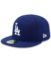 New Era Los Angeles Dodgers Authentic Collection Fitted 59fifty Cap In Royal