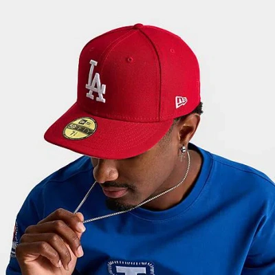 New Era Los Angeles Dodgers Mlb 59fifty Fitted Hat In Burgundy