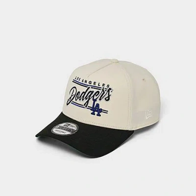 New Era Los Angeles Dodgers Mlb Graphic Logo 9forty A-frame Snapback Hat In White