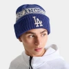 New Era Los Angeles Dodgers Mlb Retro Beanie Hat In Blue