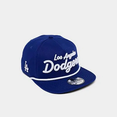 New Era Los Angeles Dodgers Mlb The Golfer Team Text Snapback Hat In Blue