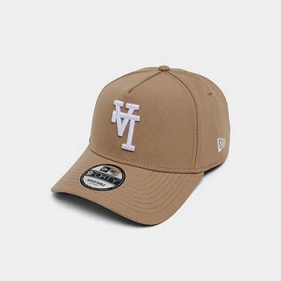 New Era Los Angeles Dodgers Mlb Upside Down 9forty Snapback Hat In Brown