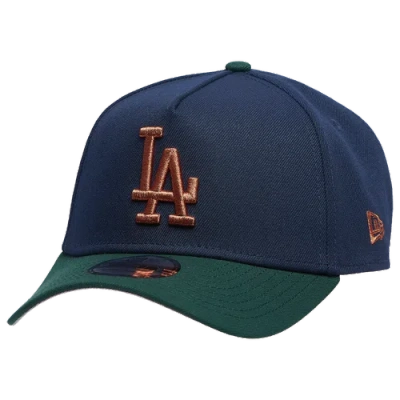 New Era Los Angeles Dodgers  Dodgers 9forty A-frame Cap In Navy/green/bronze