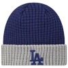 New Era Los Angeles Dodgers  Dodgers Waffled Knit Hat In Blue/grey