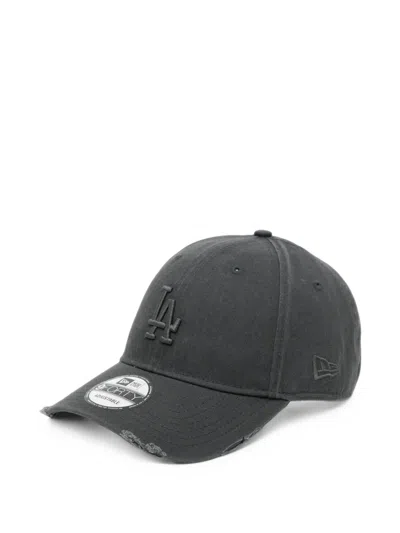 New Era Los Angeles Dodgers Wash Distressed 9forty Cap In Gray