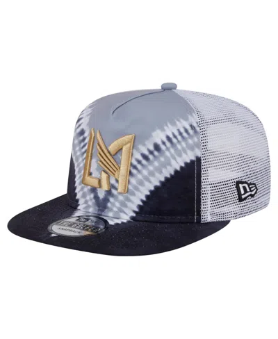 New Era Los Angeles Football Club Tie-dye Adjustable Mesh Trucker Cap In Gold