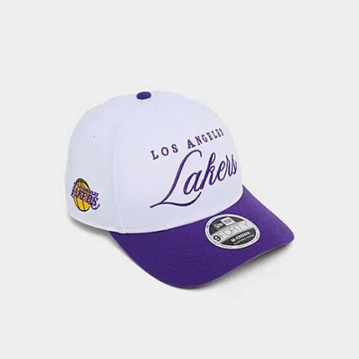 New Era Los Angeles Lakers Nba 2025 Draft 9forty M-crown A-frame Snapback Hat In Multi