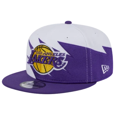 New Era Los Angeles Lakers  Lakers 950 Jagged Cap In White/purple
