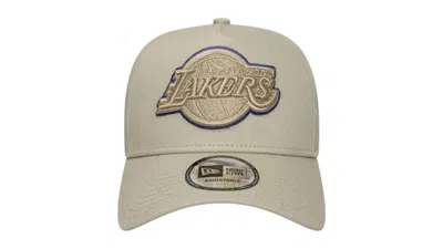 Pre-owned New Era Los Angeles Lakers Tonal Outline Cap (ss25) In Beige In Sand