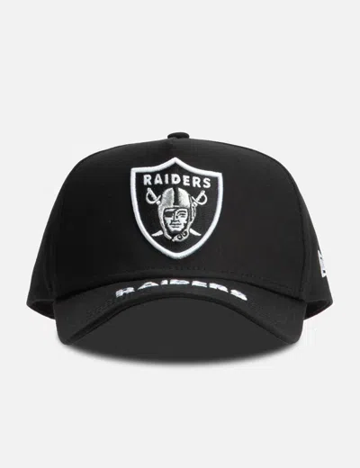 New Era Los Angeles Raiders Visor 9forty Cap In Black
